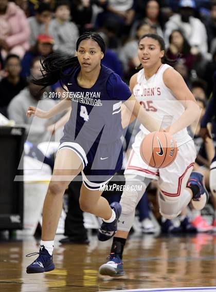 Thumbnail 2 in Centennial vs. St. John's (GEICO National Tournament Semifinal) photogallery.