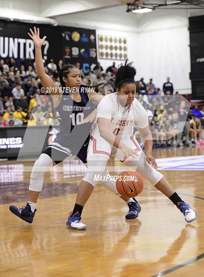 Thumbnail 2 in Centennial vs. St. John's (GEICO National Tournament Semifinal) photogallery.