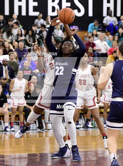 Thumbnail 2 in Centennial vs. St. John's (GEICO National Tournament Semifinal) photogallery.