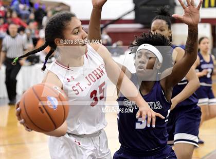 Thumbnail 2 in Centennial vs. St. John's (GEICO National Tournament Semifinal) photogallery.