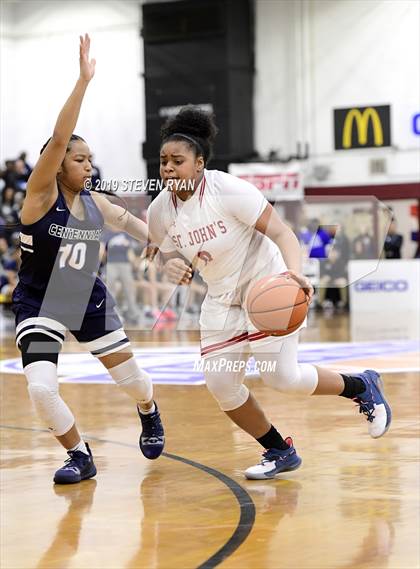 Thumbnail 2 in Centennial vs. St. John's (GEICO National Tournament Semifinal) photogallery.