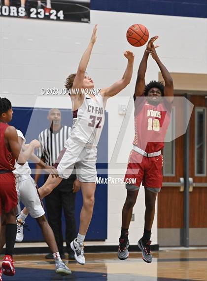 Thumbnail 2 in Cypress Woods vs. Cy-Fair (Houston Methodist Cy-Hoops Invitational) photogallery.