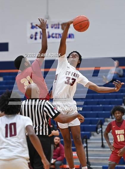 Thumbnail 2 in Cypress Woods vs. Cy-Fair (Houston Methodist Cy-Hoops Invitational) photogallery.