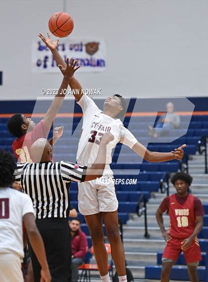 Thumbnail 1 in Cypress Woods vs. Cy-Fair (Houston Methodist Cy-Hoops Invitational) photogallery.