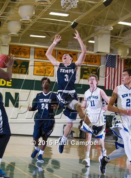 Thumbnail 2 in Tempe vs New Trier (Horizon Holiday Hoops Tournament) photogallery.