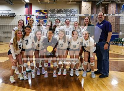 Thumbnail 1 in Pine Creek vs Legacy (CHSAA 5A Region 6 Playoff) photogallery.