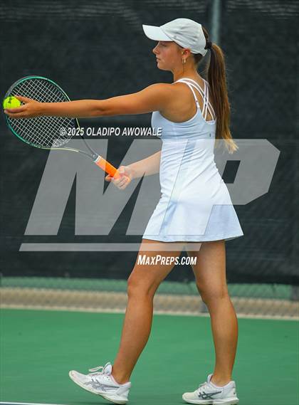 Thumbnail 3 in UIL 4A Girls Tennis (Round of 16) photogallery.