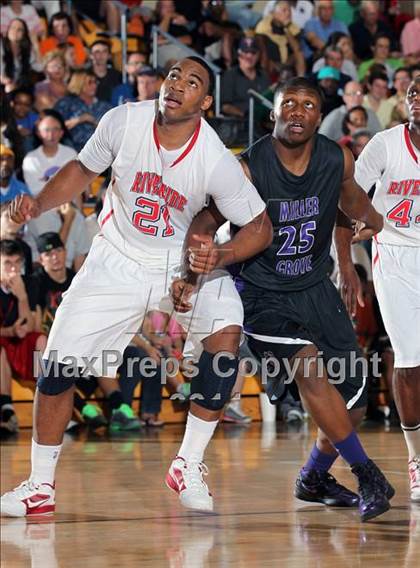 Thumbnail 2 in Miller Grove vs Riverside Academy  (City of Palms Classic) photogallery.