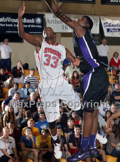 Thumbnail 2 in Miller Grove vs Riverside Academy  (City of Palms Classic) photogallery.