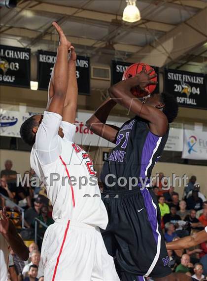 Thumbnail 1 in Miller Grove vs Riverside Academy  (City of Palms Classic) photogallery.