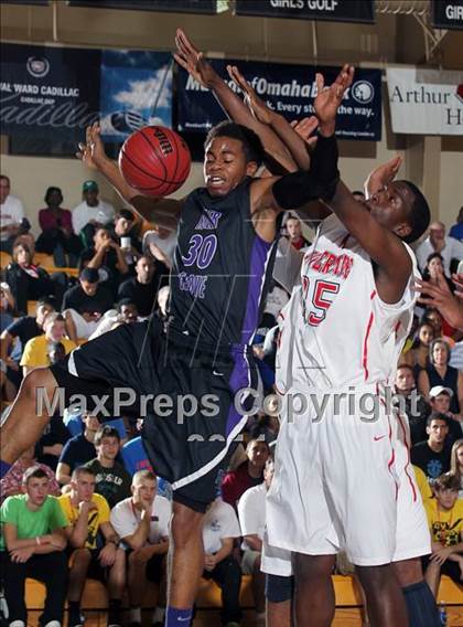 Thumbnail 2 in Miller Grove vs Riverside Academy  (City of Palms Classic) photogallery.