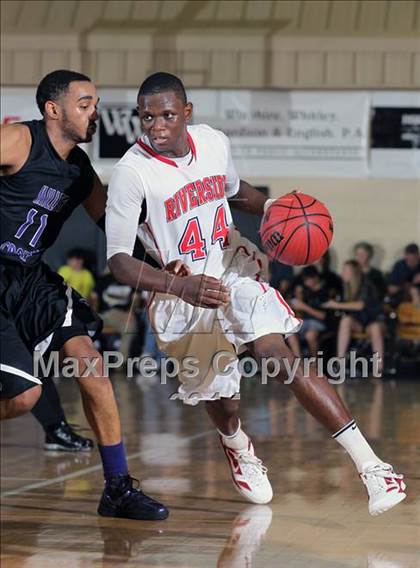 Thumbnail 1 in Miller Grove vs Riverside Academy  (City of Palms Classic) photogallery.