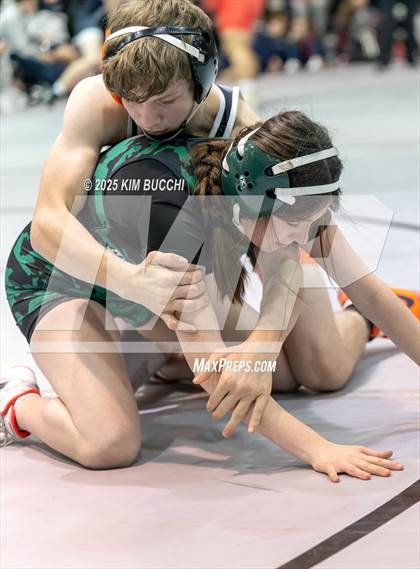 Thumbnail 3 in Doddridge County vs Wirt County (WV Army National Guard Duals) photogallery.