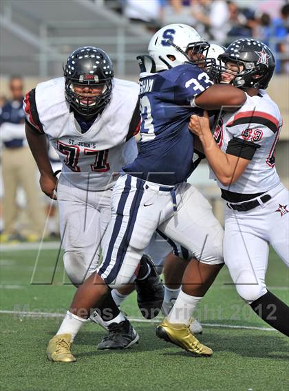 Thumbnail 1 in St. John's vs. All Saints (SPC Small-School Final) photogallery.