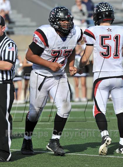 Thumbnail 1 in St. John's vs. All Saints (SPC Small-School Final) photogallery.