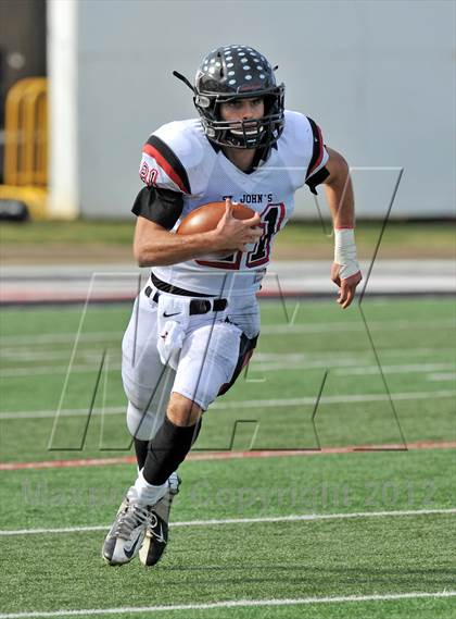Thumbnail 2 in St. John's vs. All Saints (SPC Small-School Final) photogallery.