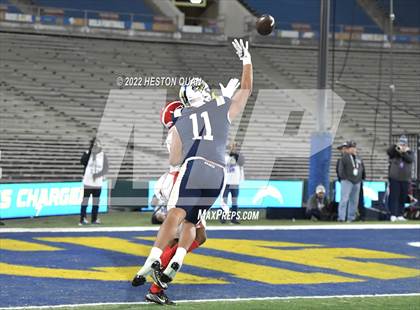 Thumbnail 2 in Mater Dei vs. St. John Bosco photogallery.