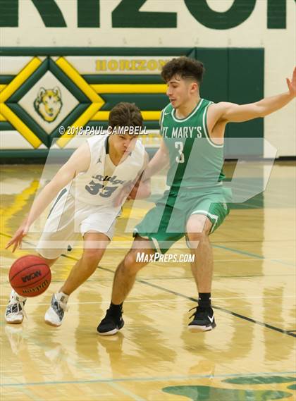 Thumbnail 2 in Mountain Ridge vs St Mary's (Horizon Holiday Hoops Tournament) photogallery.
