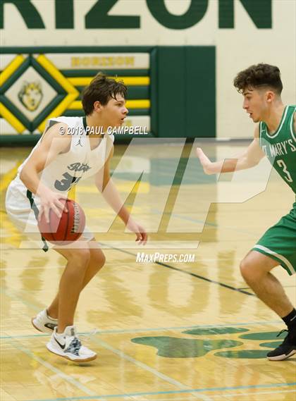 Thumbnail 3 in Mountain Ridge vs St Mary's (Horizon Holiday Hoops Tournament) photogallery.