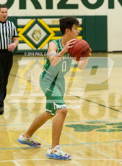 Thumbnail 2 in Mountain Ridge vs St Mary's (Horizon Holiday Hoops Tournament) photogallery.