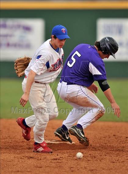 Thumbnail 1 in Denton vs Trinity Christian (Carrollton Diamond Classic) photogallery.