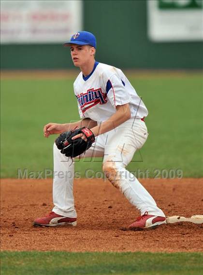 Thumbnail 2 in Denton vs Trinity Christian (Carrollton Diamond Classic) photogallery.