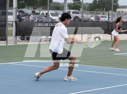 Thumbnail 1 in Reagan [Ronald] vs West Brook (UIL 6A Boys Singles State Quarterfinal) photogallery.