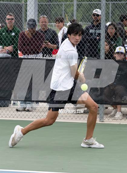 Thumbnail 1 in Reagan [Ronald] vs West Brook (UIL 6A Boys Singles State Quarterfinal) photogallery.
