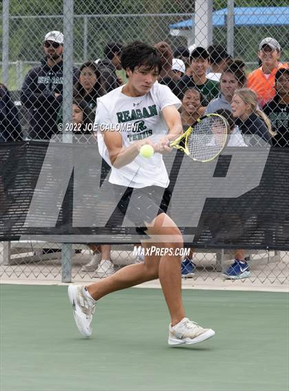 Thumbnail 2 in Reagan [Ronald] vs West Brook (UIL 6A Boys Singles State Quarterfinal) photogallery.