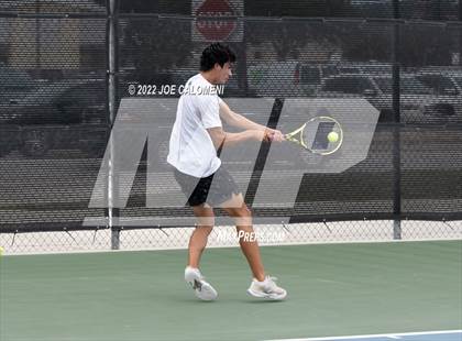 Thumbnail 3 in Reagan [Ronald] vs West Brook (UIL 6A Boys Singles State Quarterfinal) photogallery.