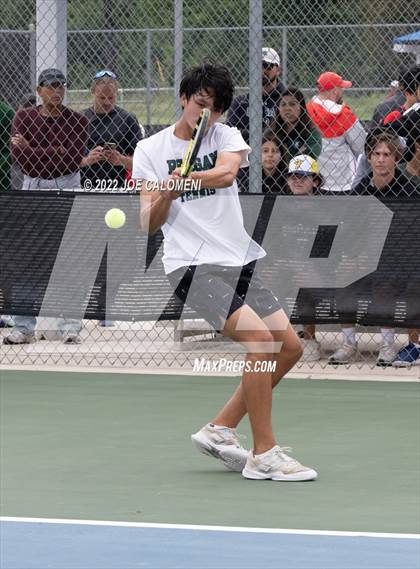 Thumbnail 1 in Reagan [Ronald] vs West Brook (UIL 6A Boys Singles State Quarterfinal) photogallery.