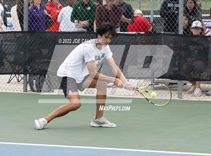 Thumbnail 3 in Reagan [Ronald] vs West Brook (UIL 6A Boys Singles State Quarterfinal) photogallery.