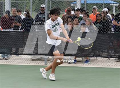 Thumbnail 1 in Reagan [Ronald] vs West Brook (UIL 6A Boys Singles State Quarterfinal) photogallery.