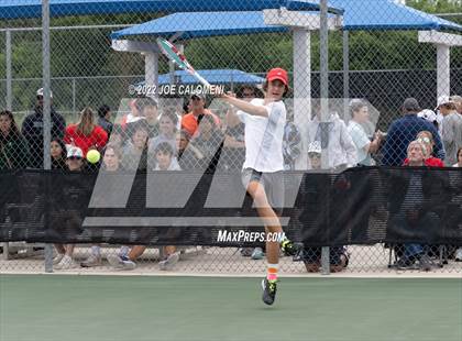Thumbnail 2 in Reagan [Ronald] vs West Brook (UIL 6A Boys Singles State Quarterfinal) photogallery.