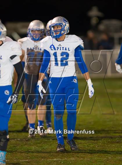 Thumbnail 2 in Capital Christian @ Central Catholic (CIF NorCal Regional D4 Final) photogallery.