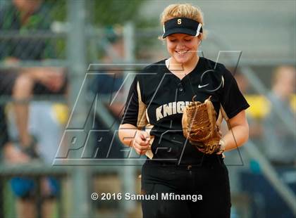 Thumbnail 2 in Lincoln Southeast vs. Pius X (Lincoln Public Schools Softball Classic) photogallery.
