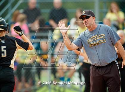 Thumbnail 2 in Lincoln Southeast vs. Pius X (Lincoln Public Schools Softball Classic) photogallery.