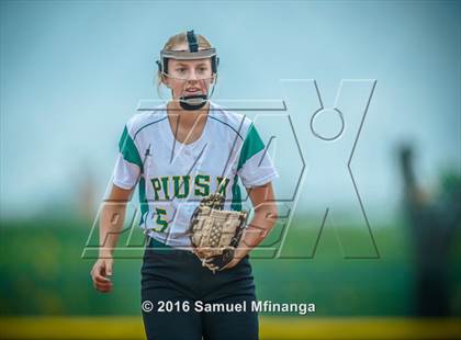 Thumbnail 2 in Lincoln Southeast vs. Pius X (Lincoln Public Schools Softball Classic) photogallery.