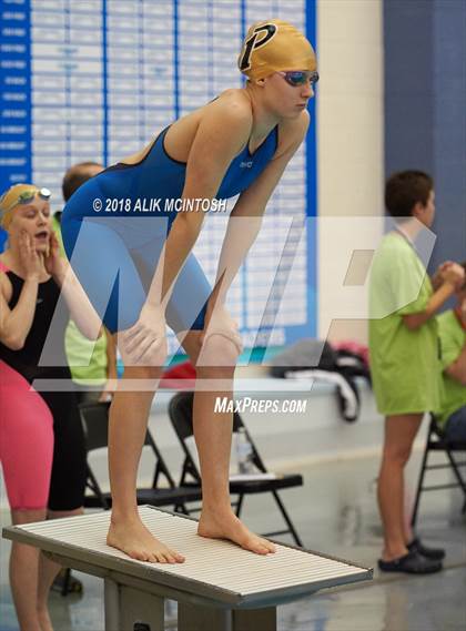 Thumbnail 2 in NCHSAA 4A State Swimming Championship (Finals) photogallery.