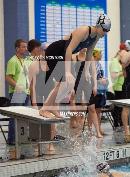 Thumbnail 3 in NCHSAA 4A State Swimming Championship (Finals) photogallery.