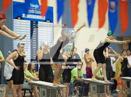 Thumbnail 3 in NCHSAA 4A State Swimming Championship (Finals) photogallery.