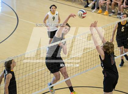 Thumbnail 1 in Odyssey Institute vs. Gilbert Christian (Epic Tourneys Volleyball Invite) photogallery.