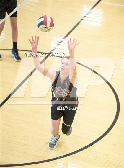 Thumbnail 3 in Odyssey Institute vs. Gilbert Christian (Epic Tourneys Volleyball Invite) photogallery.