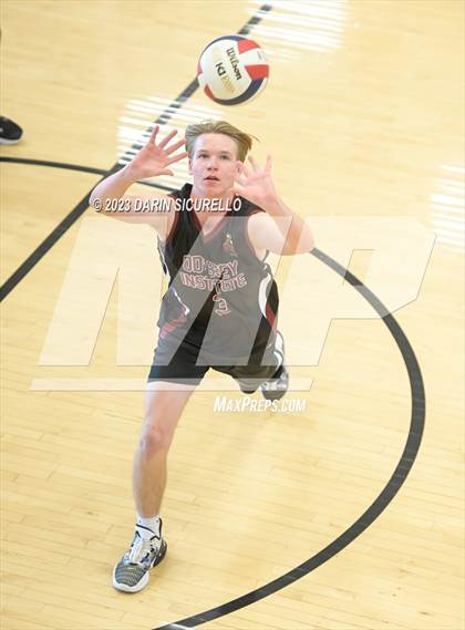Thumbnail 1 in Odyssey Institute vs. Gilbert Christian (Epic Tourneys Volleyball Invite) photogallery.