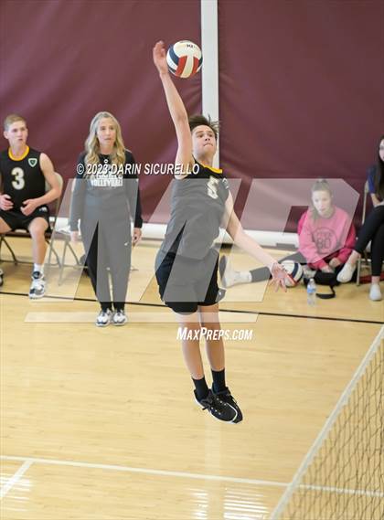 Thumbnail 2 in Odyssey Institute vs. Gilbert Christian (Epic Tourneys Volleyball Invite) photogallery.