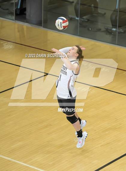 Thumbnail 2 in Odyssey Institute vs. Gilbert Christian (Epic Tourneys Volleyball Invite) photogallery.
