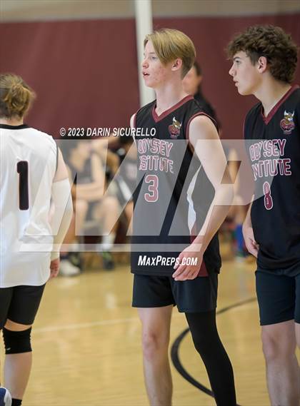Thumbnail 1 in Odyssey Institute vs. Gilbert Christian (Epic Tourneys Volleyball Invite) photogallery.