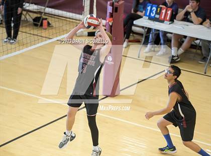 Thumbnail 2 in Odyssey Institute vs. Gilbert Christian (Epic Tourneys Volleyball Invite) photogallery.