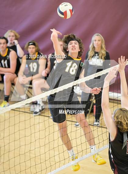 Thumbnail 1 in Odyssey Institute vs. Gilbert Christian (Epic Tourneys Volleyball Invite) photogallery.