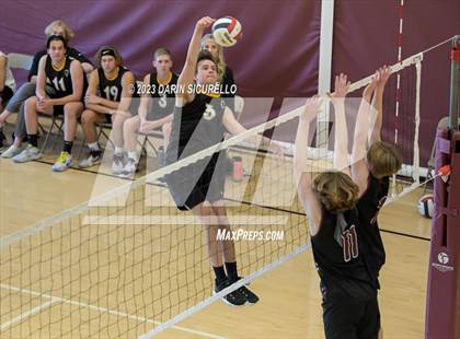 Thumbnail 2 in Odyssey Institute vs. Gilbert Christian (Epic Tourneys Volleyball Invite) photogallery.